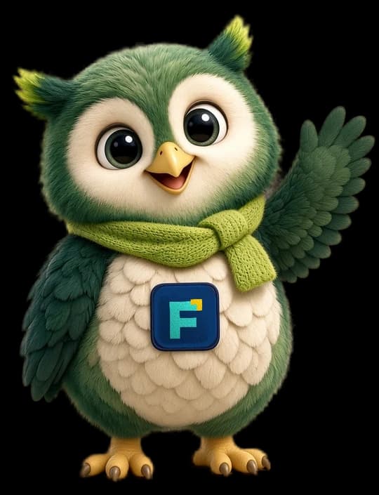 Wiz the owl waving